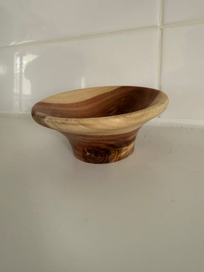 Cedar Wood Turned Bowl – One-of-a-Kind Home Decor, Food-Safe Handmade Gift Handcrafted Natural