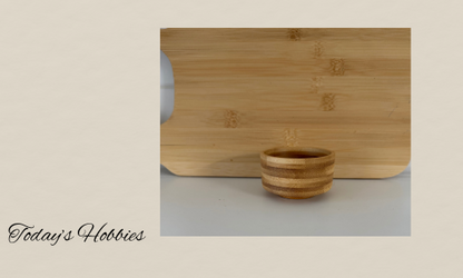 bamboo charcuterie board, charcuterie board with dip cup, salsa cup board, eco-friendly serving tray, bamboo snack board, party tray with salsa bowl, handcrafted charcuterie board, appetizer platter bamboo