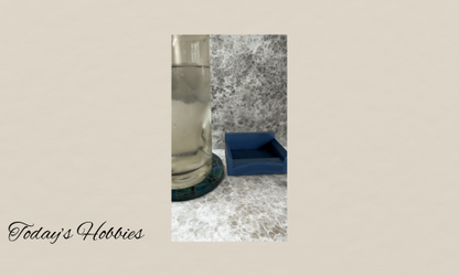 Today’s Hobbies resin indoor outdoor decorative drink coasters with a glass placed on one coaster